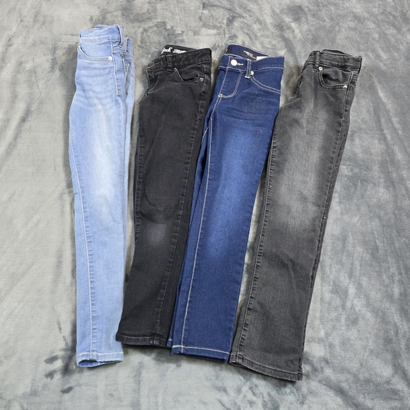 Children Place Other - Girls Size 8 Slim Jeans Bundle 4 Pairs Skinny Stretch